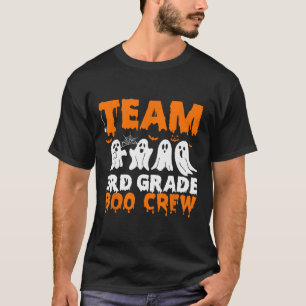 Team 3rd Grade Boo Crew Halloween Ghost T-Shirt
