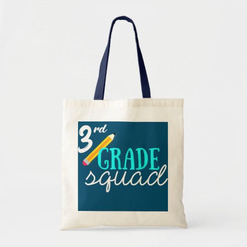 Team 3rd Third Grade Teacher Back To School  Tote Bag