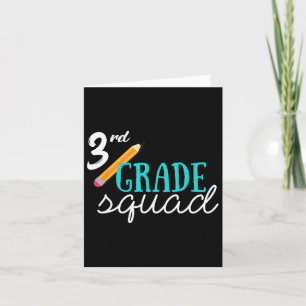 Team 3rd Third Grade Teacher Byck To School Gift  Card