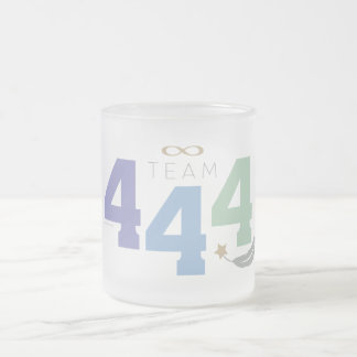 Team 444 frosted glass coffee mug