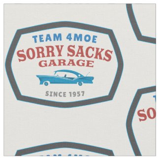Team 4Moe Sorry Sacks Garage Fabric