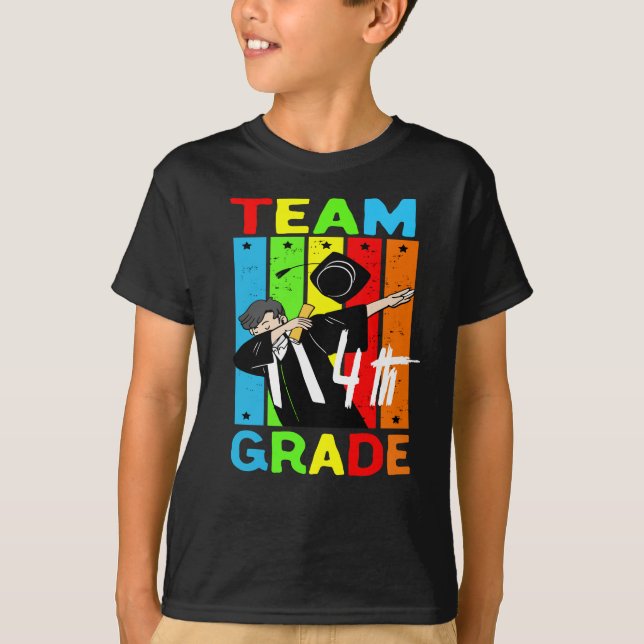 Team 4th Grade|Back To School Team 4th Grade Squad T-Shirt (Front)