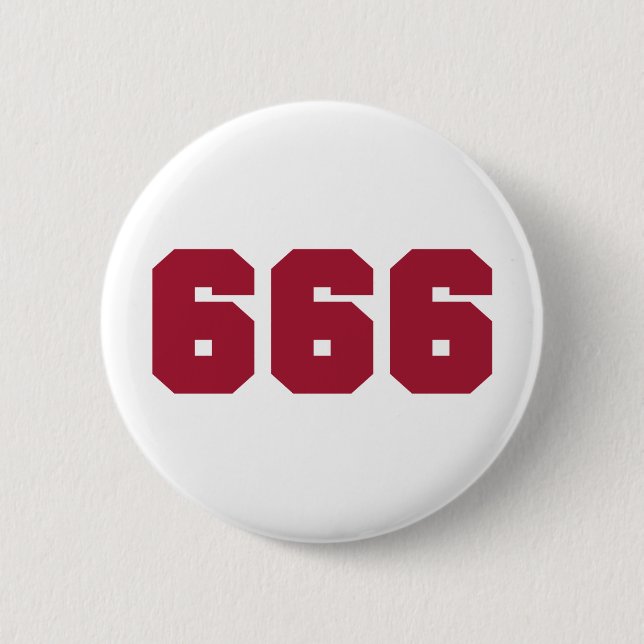 Team 666 pinback button (Front)