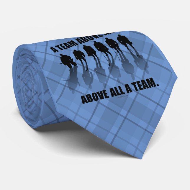 Team Above All (Hockey) Neck Tie (Rolled)