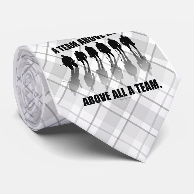 Team Above All (Hockey) Neck Tie (Rolled)
