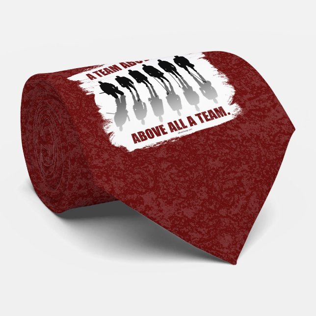 Team Above All (Hockey) Neck Tie (Rolled)