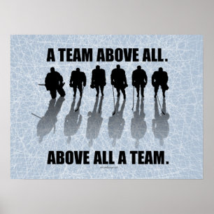Team Above All (Hockey) Poster