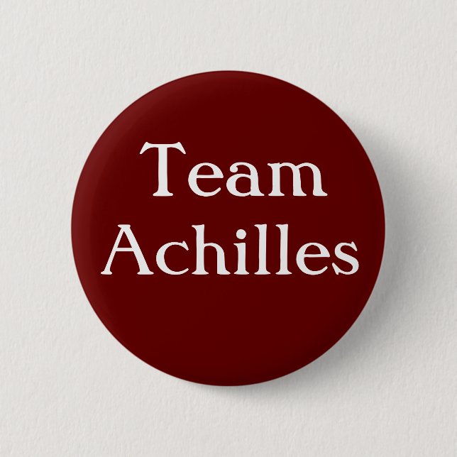 Team Achilles Badge Pinback Button (Front)
