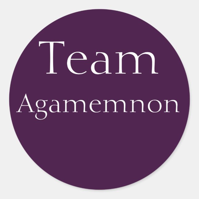 Team Agamemnon sticker (Front)