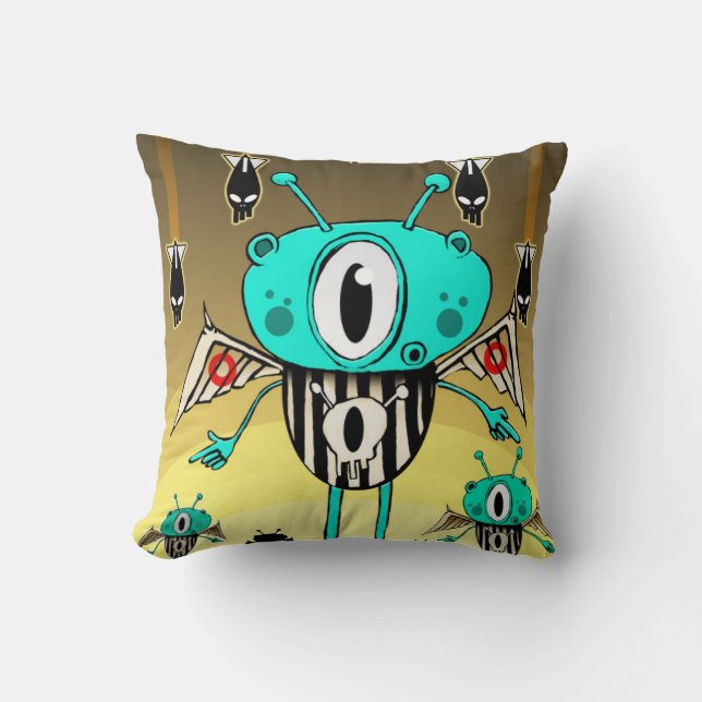 Team alien 2012 throw pillow (Front)