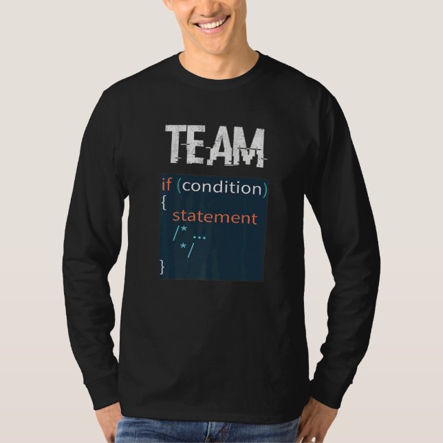 Team Allman Braces  Programming Software Developer T-Shirt (Front)