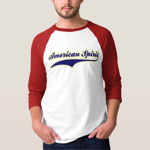 Team America American Spirit Swoosh Blue T_Shirt