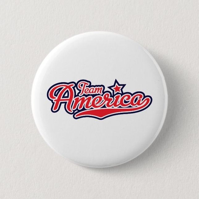 Team America - GO USA! Pinback Button (Front)