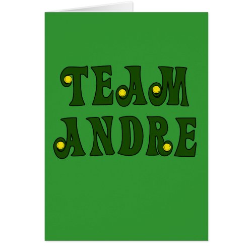 TEAM ANDRE with Tennis Details Tshirts