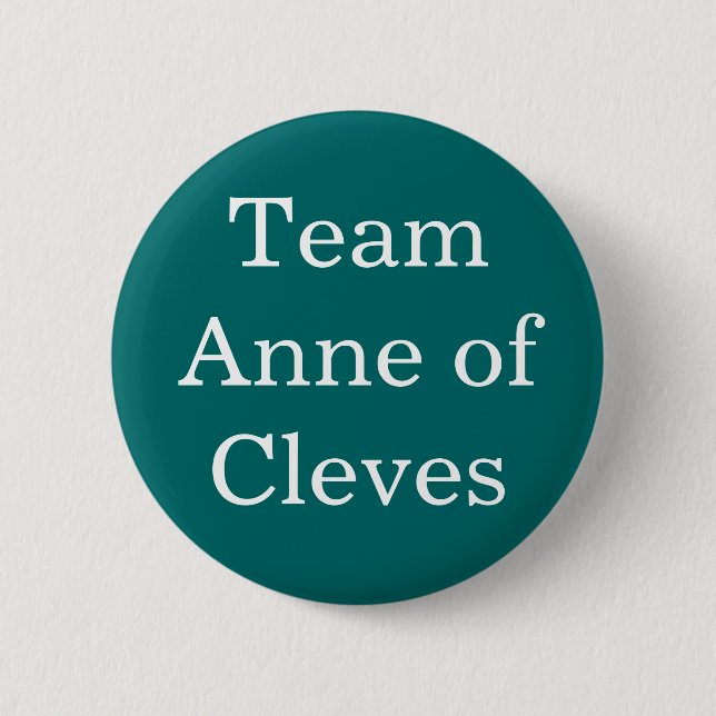 Team Anne of Cleves Button (Front)