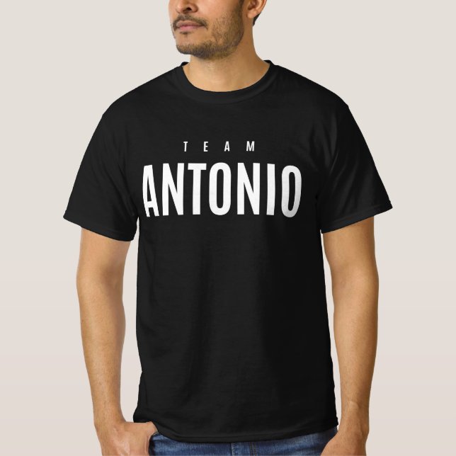 Team Antonio Personalized Name T-Shirt (Front)