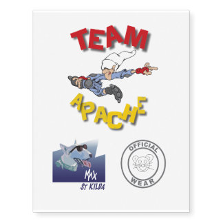 Team Apache tatt Temporary Tattoos