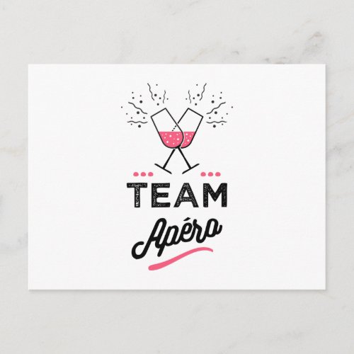 Team apero Femme Postcard