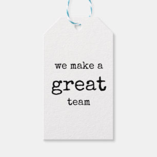 Team Appreciation, Gift Tag, Great Team Tags