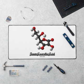 Team Ascorbic Acid (Chemical Molecule Vitamin C) Desk Mat