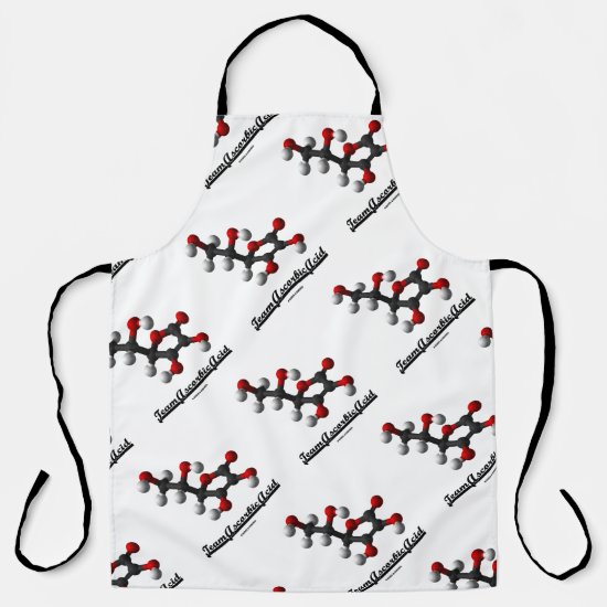 Team Ascorbic Acid Vitamin C Chemical Molecule Apron