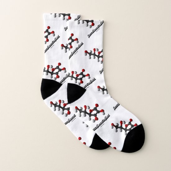 Team Ascorbic Acid Vitamin C Chemical Molecule Socks