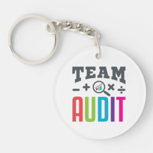 Team Audit Auditor Auditing Group Accountant Keychain