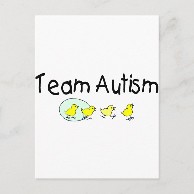 Team Autism (Chicks) Postcard (Front)