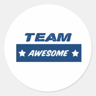 Team Awesome! Classic Round Sticker
