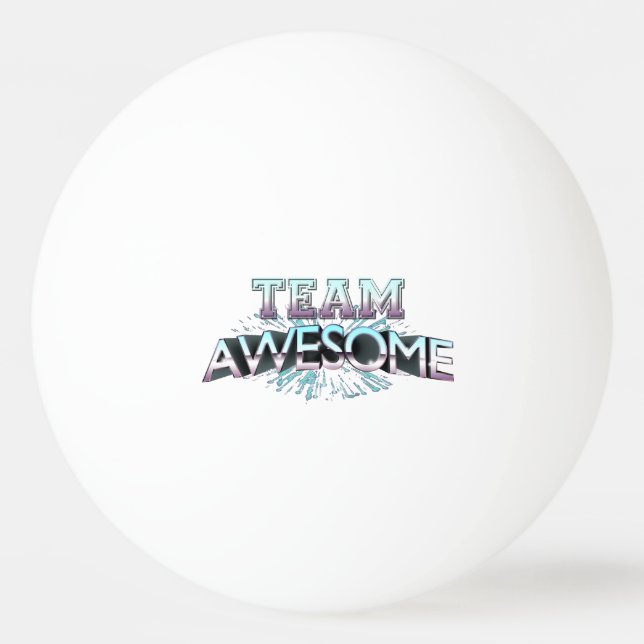 Team Awesome Ping-Pong Ball (Front)