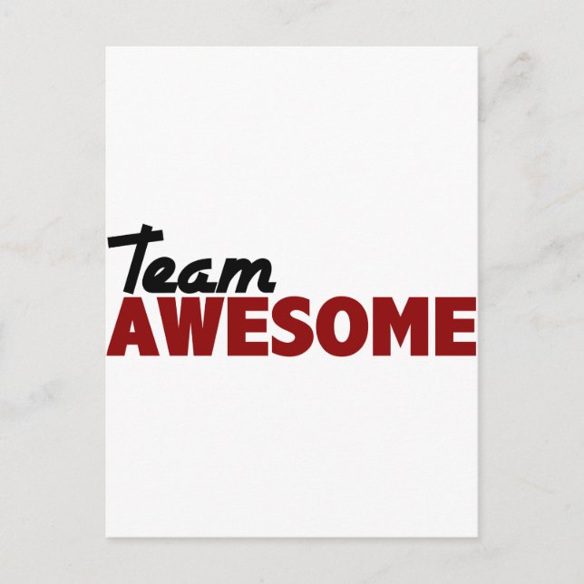 Team Awesome Postcard (Front)