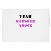Team Awesome Sauce (Front Horizontal)
