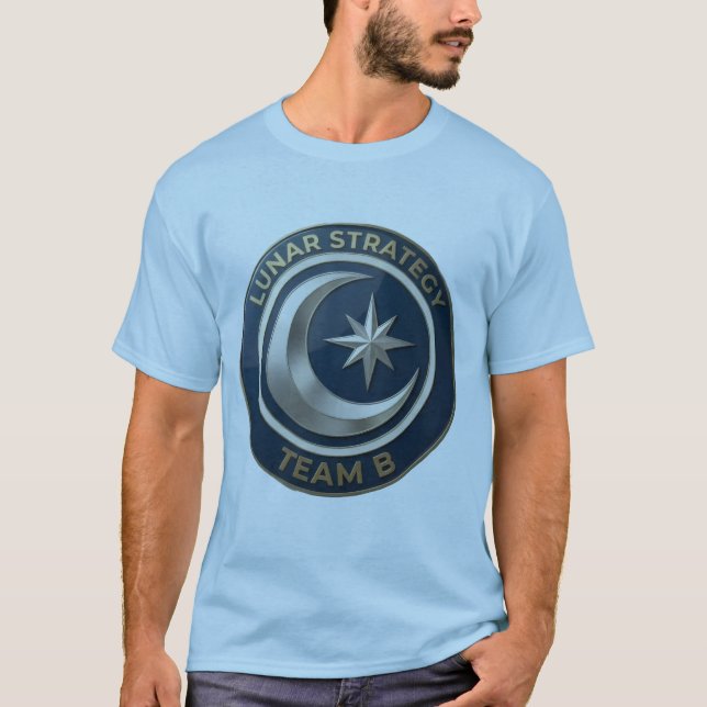 Team B Lunar Strategy Emblem | Moon & Star  T-Shirt (Front)
