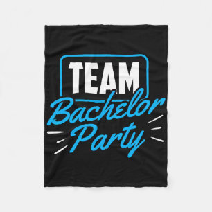 Team Bachelor Party Bride Groom 5 Fleece Blanket