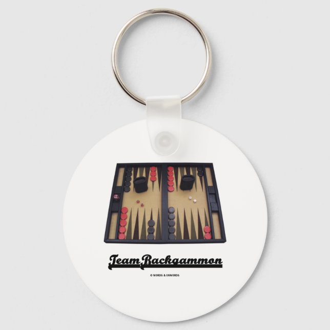 Team Backgammon Keychain (Front)