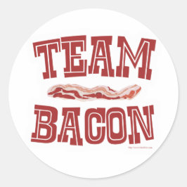 Team Bacon Classic Round Sticker