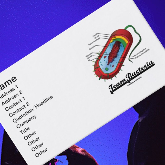Team Bacteria (Prokaryote) Business Card (Anyone working in the microbiology field will enjoy this "Team Bacteria" business card)