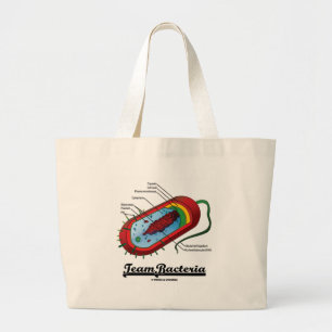 Team Bacteria (Prokaryote) Large Tote Bag