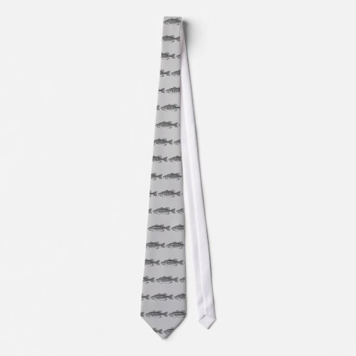 Team Badass Bass fishing Neck Tie