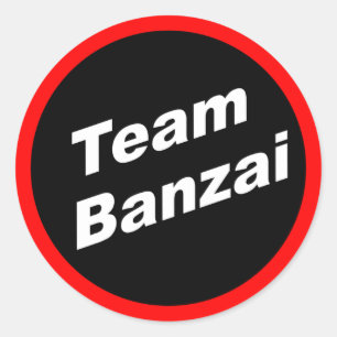 Team Banzai Classic Round Sticker