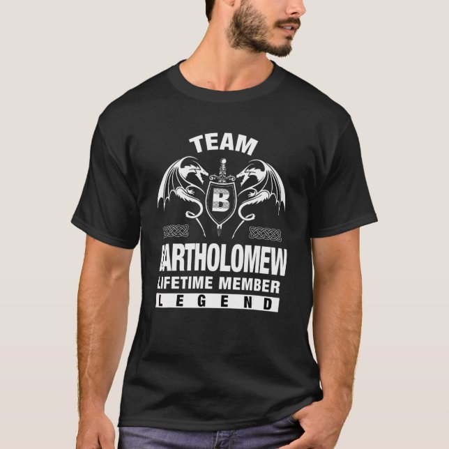 Team Bartholomew Lifetime Member T-Shirt (Front)