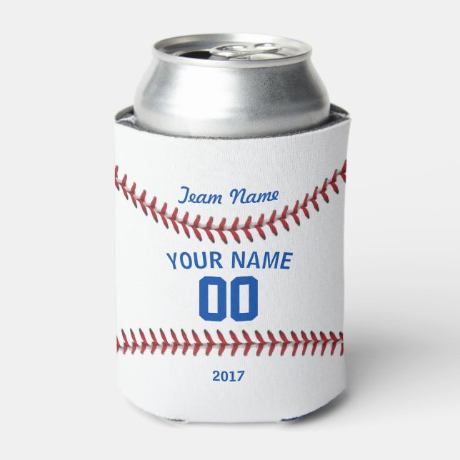 Team Baseball Sport Can Cooler (Can Front)