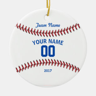 Team Baseball Sport Ceramic Ornament