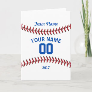 Team Baseball Sport Letterpress Thank You Card