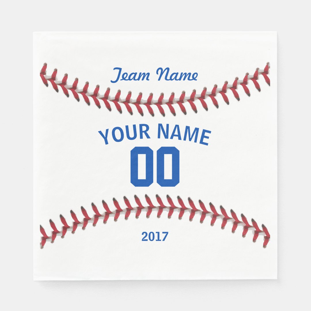 Team Baseball Sport Napkins Zazzle