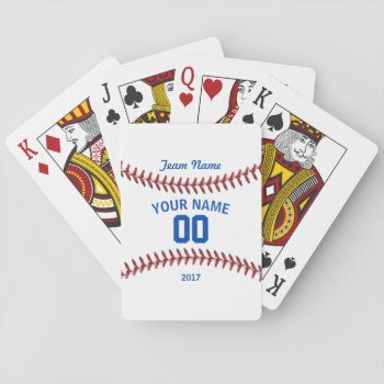 Team Baseball Sport Playing Cards by RicardoArtes at Zazzle