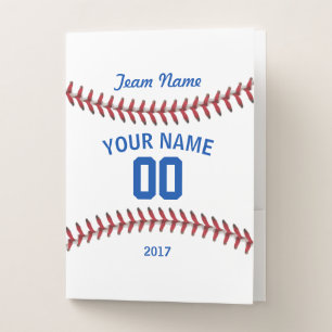 Team Baseball Sport Pocket Folder
