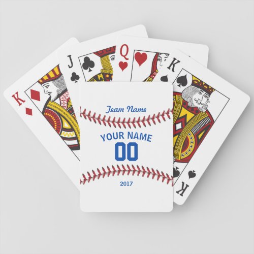 Team Baseball Sport Poker Cards