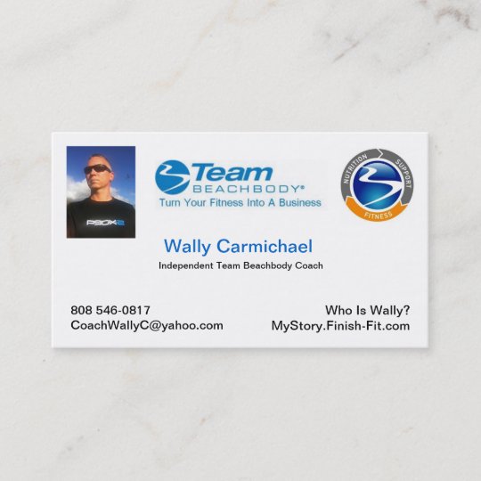 Team Beachbody Business Card Zazzle Com