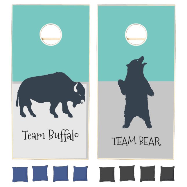 Team Bear & Buffalo Modern Cornhole Set (Set)